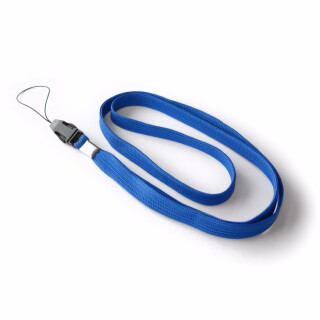 Langes Umhängeband mit Klickverschluss, 50 St. blau