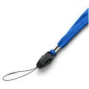 Langes Umhängeband mit Klickverschluss, 50 St. blau