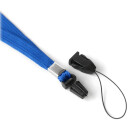 Langes Umhängeband mit Klickverschluss, 50 St. blau