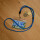 Kopie von Robuste lange Umhängebänder (80 cm) Separate lanyards Blue
