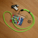 Kopie von Robuste lange Umhängebänder (80 cm) Separate lanyards Neongreen