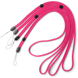 Verstellbare lange Umhängebänder, 4 Stück magenta