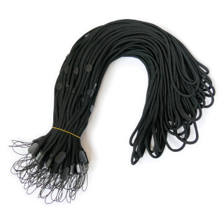 Verstellbare lange Umhängebänder, 50 St Schwarz