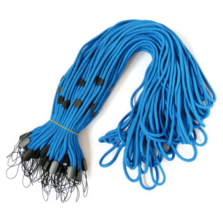 Kopie von Robuste lange Umhängebänder (80 cm) Large sets: 50 pcs Blue