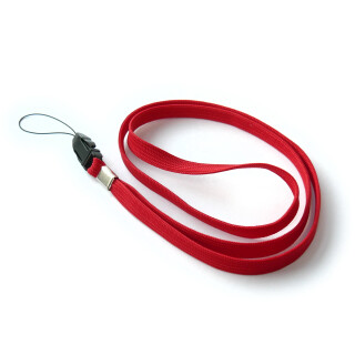 Lange Umhängebänder mit Klickverschluss (rot)
