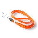 Lange Umhängebänder mit Klickverschluss (orange)