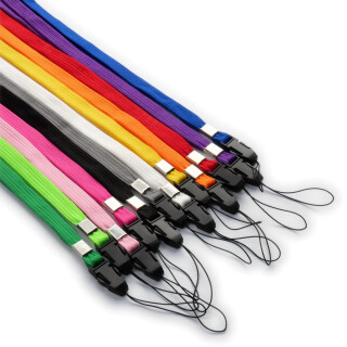 Lange Umhängebänder mit Klickverschluss (Farbsets)