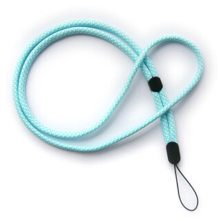 Verstellbare lange Umhängebänder (weiß-blau)